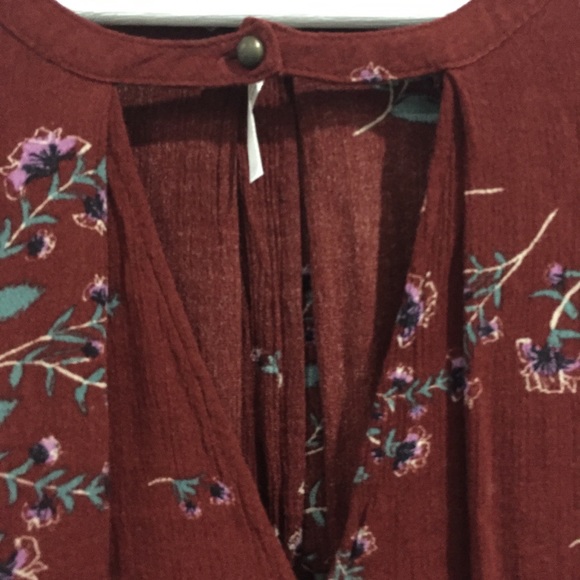 Free People Floral Swing Tunic, Size L - Picture 5 of 6